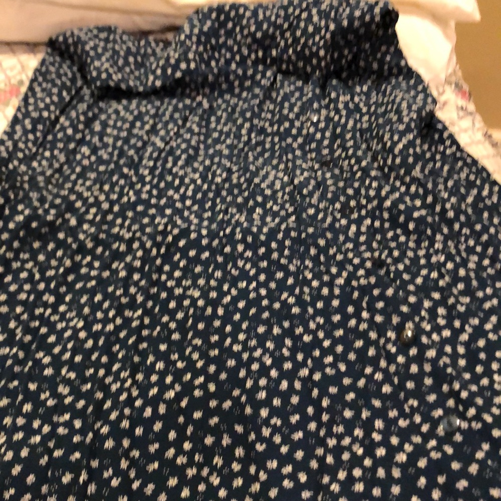 A blue green maxi skirt